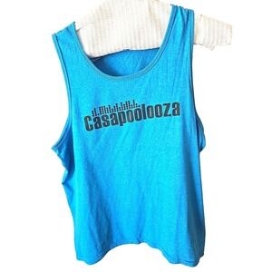 Casapoolooza Men's Tank Top Graphic Sleeveless Gym Beach Party Muscle Tee